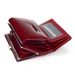 Piros Lakk Valódi bőr Pénztárca
