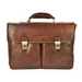 Gregorio Valódi bőr Aktatáska Világosbarna színben