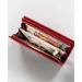  Valódi bőr Női pénztárca piros színben