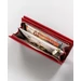  Valódi bőr Női pénztárca piros színben