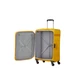 Samsonite Citybeat bővíthető spinner bőrönd közepes méret 66 cm GoldenYellow