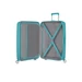American Tourister Soundbox bővíthető Spinner bőrönd 55 TurquoiseTonic