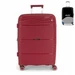 Gabol bőrönd közép méret GA-1220M Red ajándék bőröndhuzattal
