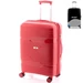 Gladiator Spinner bőrönd M-3811 Piros ajándék bőröndhuzattal