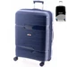 Gladiator Spinner bőrönd M-3812 Sötétkék ajándék bőröndhuzattal