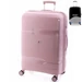 Gladiator Spinner bőrönd M-3812 Rózsaszín  ajándék bőröndhuzattal