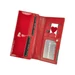 Piros  Valódi bőr Pénztárca
