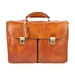 Gregorio Valódi bőr Aktatáska Világosbarna színben