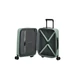 American Tourister Novastream bővíthető Spinner bőrönd 55 + laptop tartó rekesz Zöld