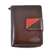 Bőr női pénztárca 5323 Brown+Red