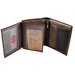 Férfi bőr pénztárca barna színben 719 Brown