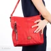 Sokzsebes női oldaltáska piros színben 8172 Red