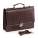 TASSO Tolltartós valódi bőr aktatáska 2 részes sötétbarna