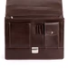 TASSO Tolltartós valódi bőr aktatáska 2 részes sötétbarna