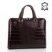 Laptoptartós Valódi bőr üzleti táska sötétbarna színben