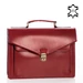 Valódi bőr aktatáska 2 részes piros színben*