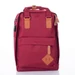 Hátizsák usb töltővel bordó színben