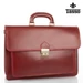TASSO Valódi bőr aktatáska 2 részes piros színben