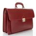 TASSO Valódi bőr aktatáska 2 részes piros színben