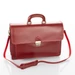 TASSO Valódi bőr aktatáska 2 részes piros színben