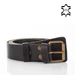 Valódi marhabőr férfi öv fekete 125 cm