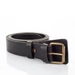 Valódi marhabőr férfi öv fekete 125 cm