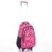 Gurulós iskolatáska Pink pillangó mintával