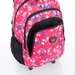 Gurulós iskolatáska Pink pillangó mintával