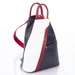 Valódi bőr női hátizsák Kék Piros Fehér színben S6925