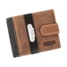 Férfi bőr pénztárca barna színben 711102 Brown