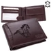 Bőr férfi pénztárca Lovas mintával RFID rendszerrel Díszdobozban ( 8 kártyatartó )