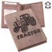 Bőr pénztárca traktor mintával 5700-tractor