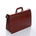 Maxmoda Valódi bőr aktatáska 3 részes sötétbarna színben