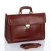 Maxmoda Valódi bőr aktatáska 3 részes sötétbarna színben