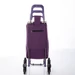 Euroline gurulós lépcsőjáró bevásárlókocsi Lila színben