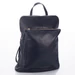 Valódi bőr női hátizsák 3 funkciós sötétkék színben