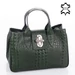 Valódi bőr női táska zöld színben
