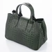 Valódi bőr női táska zöld színben