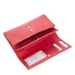 Valódi bőr brifkó pénztárca pincér pénztárca piros színben
