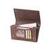 Woodland valódibőr Brifkó láncos pénztárca barna színben