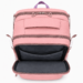 Vízálló Laptoptartós Utazó Hátizsák USB csatlakozóval WizzAir-Ryanair méretű 40x30x20 cm púder színben