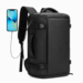 Cipőtartós nagyméretű vízálló utazóhátizsák USB töltővel 50 x 30 x 20 cm