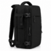 Vízálló Laptoptartós Utazó Hátizsák USB csatlakozóval WizzAir-Ryanair méretű 40x30x20 cm fekete színben