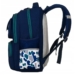 Légáteresztő poliészterből készült kék iskolai hátizsák mellkaspánttal - Peterson