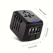 Bravo Utazási kiegészítők Világ adapter USB Töltővel SL-199-3U-T