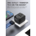 Bravo Utazási kiegészítők Világ adapter USB Töltővel SL-199-3U-T