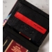 RFID bőrtárca PTN 302.03 Fekete+piros