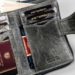 Kis méretű Valódi bőr női pénztárca RFID védelemmel