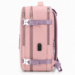 Vízálló Laptoptartós Utazó Hátizsák USB csatlakozóval WizzAir-Ryanair méretű 40x30x20 cm púder színben