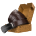 PU+bőr 35 mm-es öv PTN AB35-03-PUL BROWN